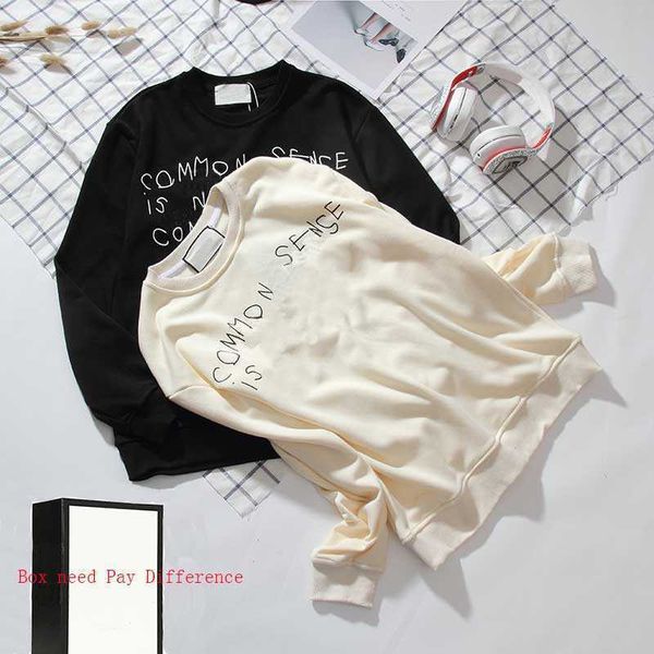 mens sweatshirts womens hoodies men fashion sweatshirt letter print pullovers 2021 autumn winter hoodie street outerwear casual, Black